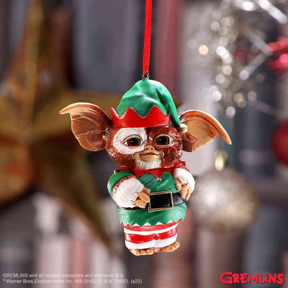 Nemesis Now Gremlins - Gizmo Elf Hanging Ornament 9.5cm Boule de Noël - Multicolore